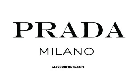 prada logo font